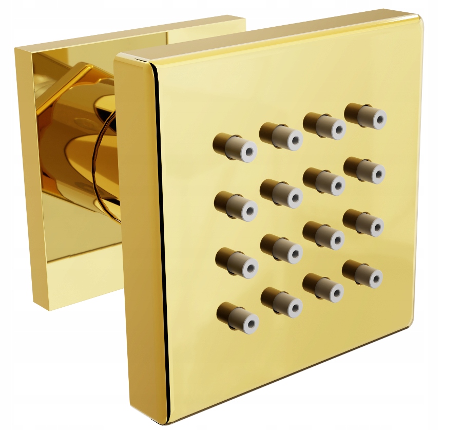 Sprchový panel - MEXÉNOVÝ POVRCHOVÝ SPRCHOVÝ TRYSKA GOLD SQUARE