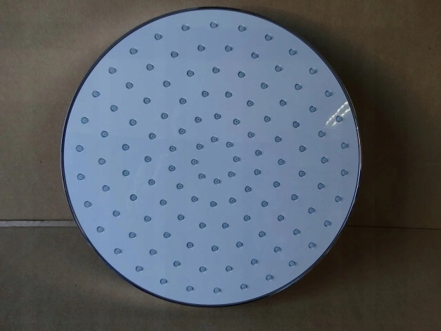 Sprchový panel - MIRA veľká okrúhla sprchová hlavica 25 cm biela / chróm