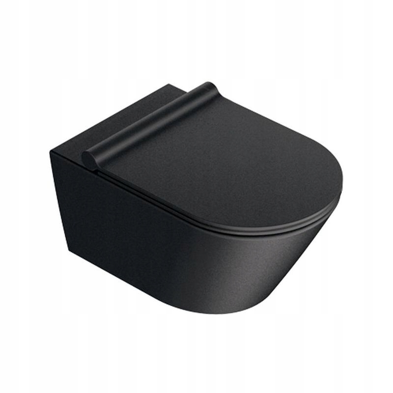 WC MISA - ZÁVESNÁ MISKA WC ČIERNA MAT NEWFLUSH CATALANO ZERO