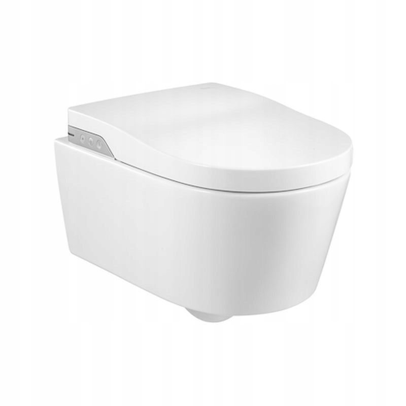 WC MISA - ZÁVESOVÉ BEZ RIMLESS WC S PRÁČKOU ROCA