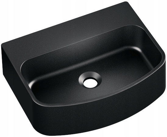 Umývadlo -  MODERNO WASHBASIN BELLO ČIERNY LESK WORKTOP 45x35