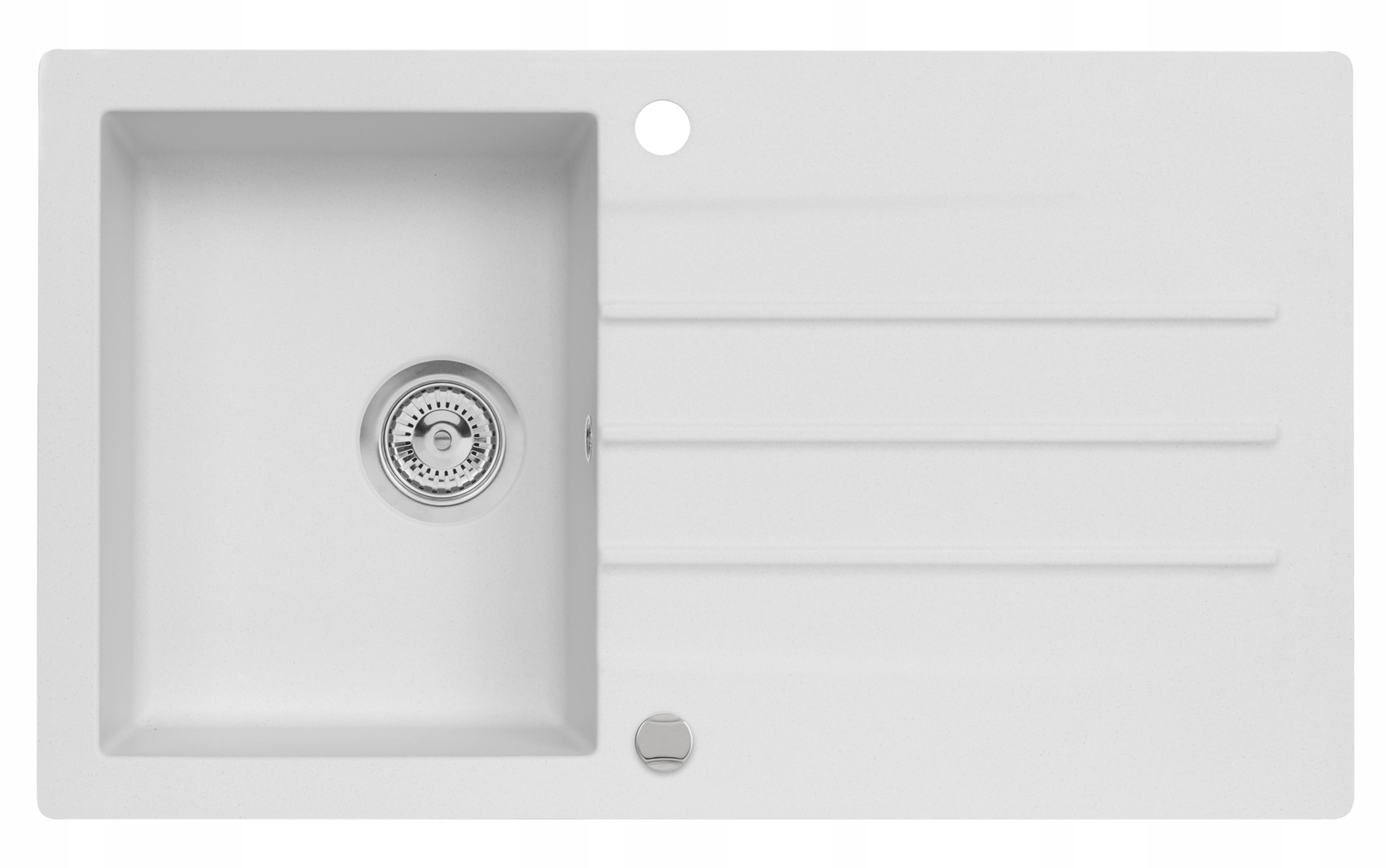 MODERNO SINK GRANITE ANNIE 100 ČISTÉ BIELE 86x50