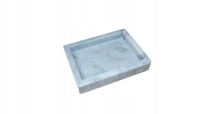 Mydlenička -  Mramorové kamenné mydlo CARRARA 12x9 CM