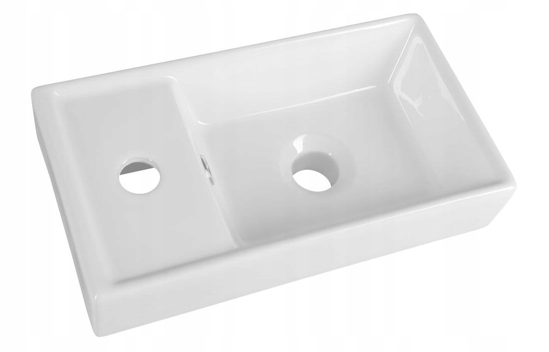 Umývadlo - Malé keramické umývadlo 40x22x8cm, nábytok z dvoch strán
