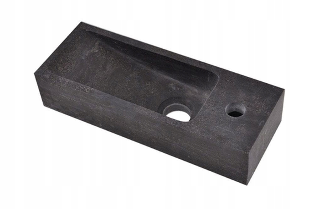 Umývadlo - Malé kamenné umývadlo B 38x14cm, pravé