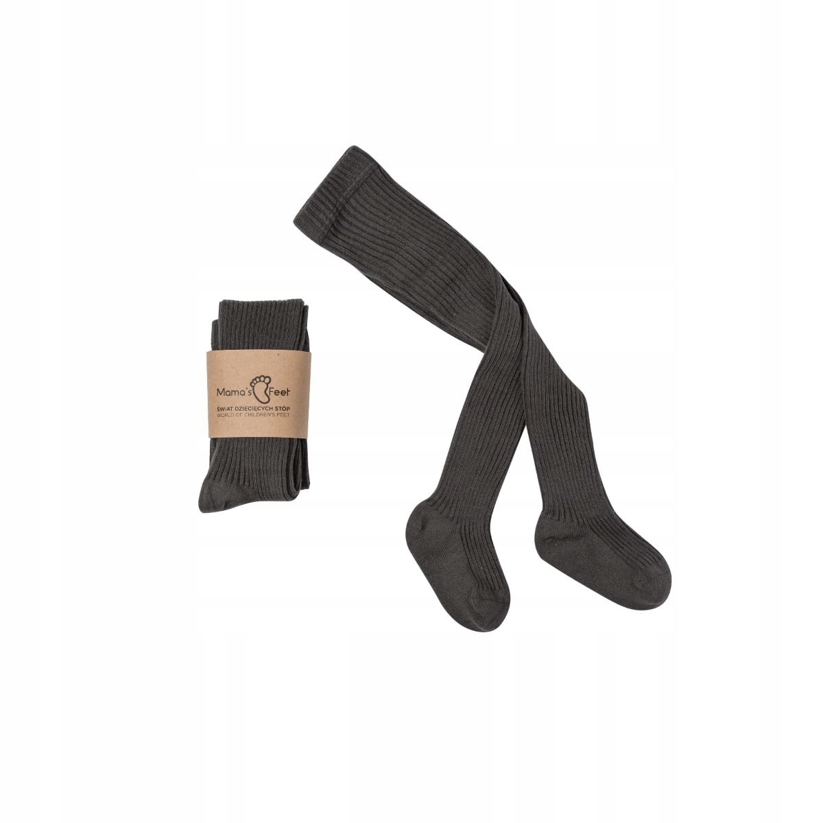 Sprchový kút - Temné klasické pančuchové nohavice Mama's Feet Khaki 5-6 rokov