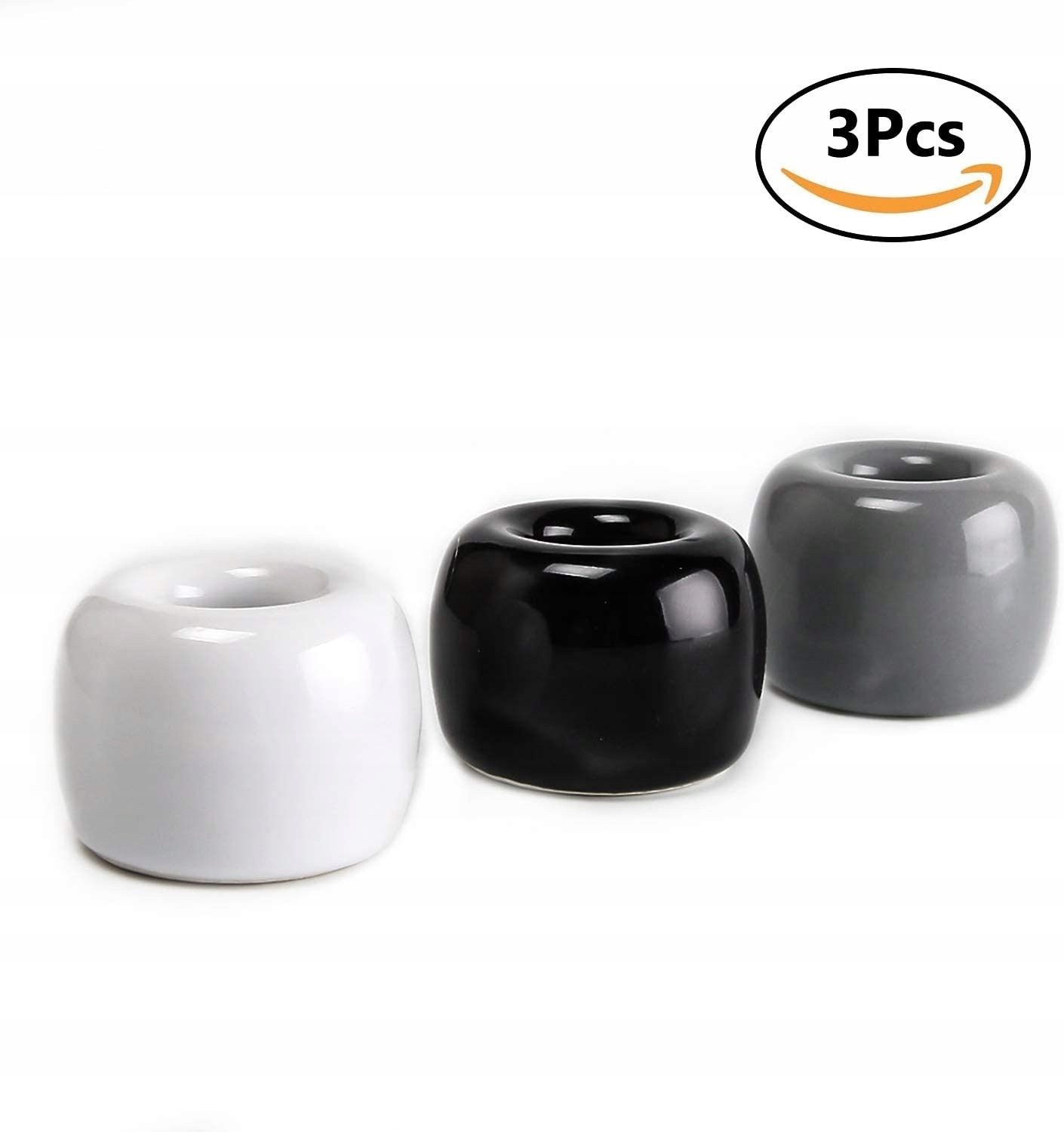 Kupelňový set doplnkov - Mini keramický držiak na zubné kefky, 6 stojanov