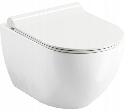 WC MISA - Závesné WC závesné UNI Chrome RimOff biele