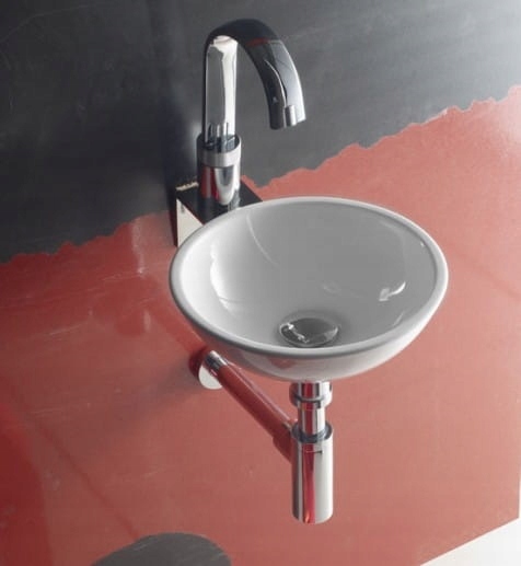 Umývadlo - Moon Bathco malé umývadlo na dosku 305 mm biele
