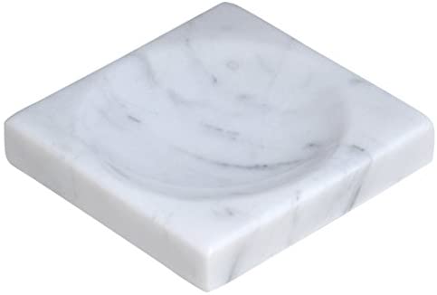 Mydlenička - Kamenná miska na mydlo Carrara 12x12cm