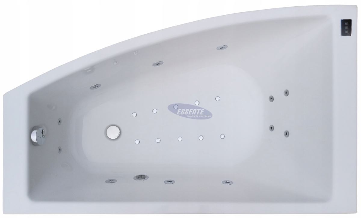 ROHOVÁ KÚPEĽŇA S HYDROMASÁŽOU 150x90 ĽAVÁ VPRAVO