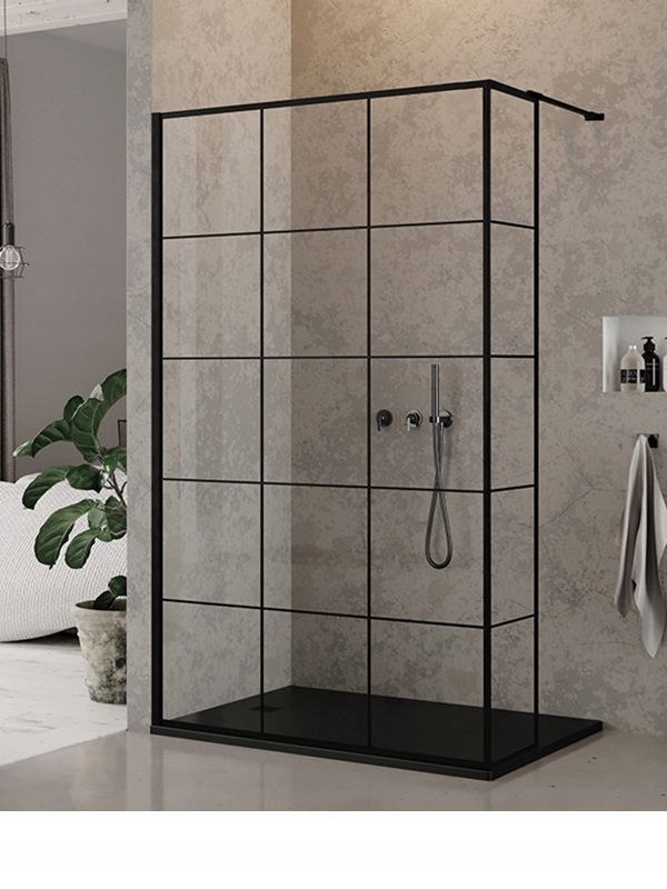 Sprchový kút - NOVÁ TRENDY PRECHÁDZAJÚCA KABÍNA. NOVÝ MODUS ČIERNY 80X200