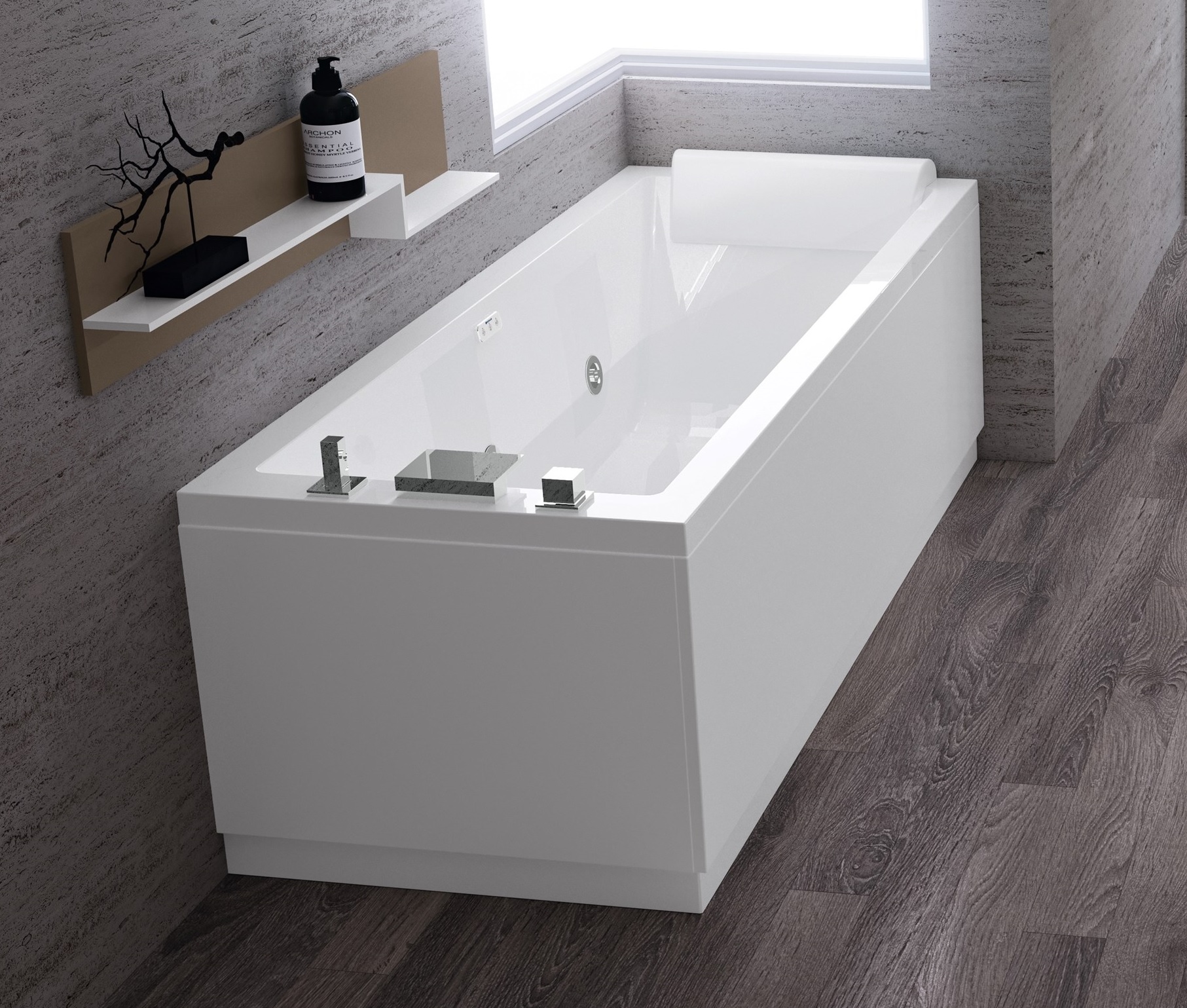 KÚPEĽŇA NOVELLINI CALOS 150x70 + HLAVA + BÝVANIE + OCEL