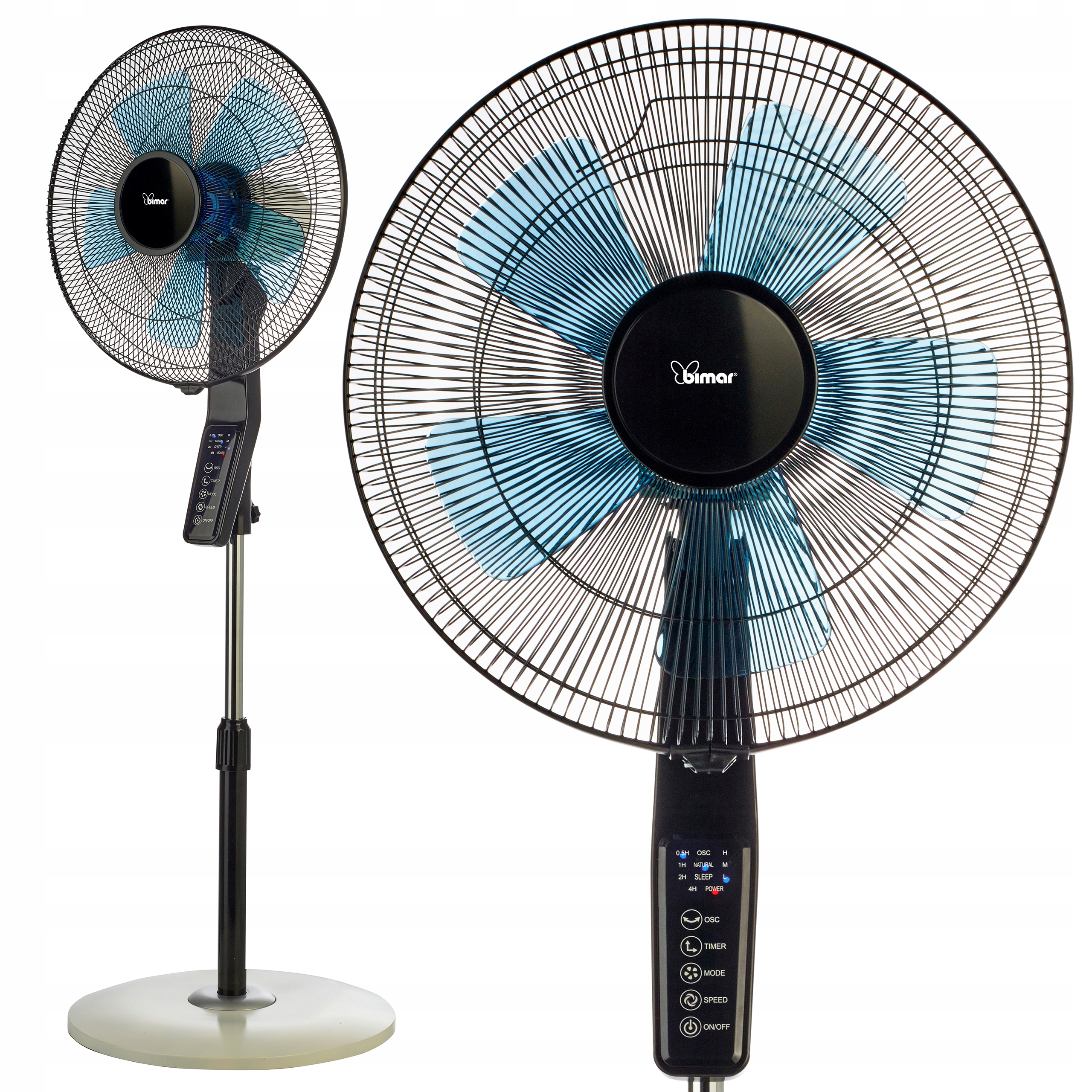 Kupelňový ventilátor - MODERNÉ VEĽKÉ STOJAJÚCE PODLAHOVÉ PLNIČE + DIAĽKOVÉ OVLÁDANIE
