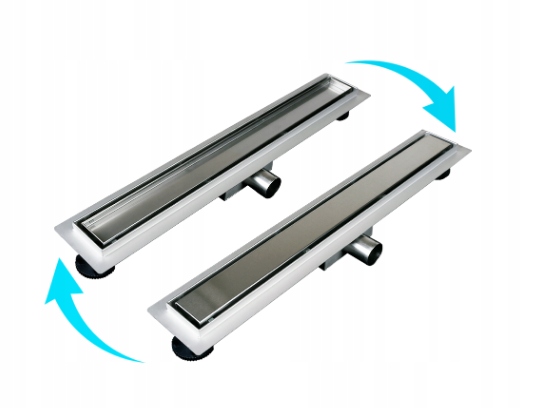 Sprchový žľab - Nízky lineárny odtok BALNEO, obojstranný 60 duplex