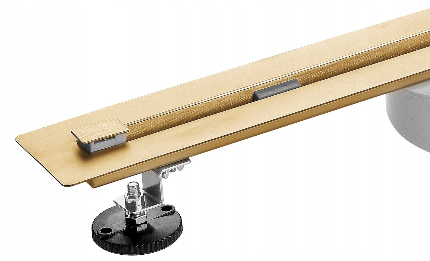 Sprchový žľab - VYPÚŠŤAJTE 80 cm ZLATO SUPER SLIM NEVIDITEĽNÉ OTOČENIE 4 mm