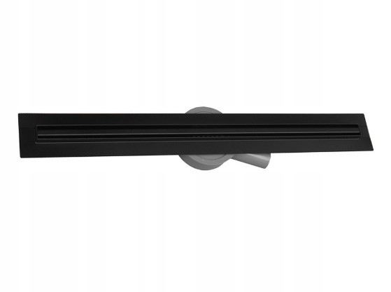 Sprchový žľab - LINEÁRNY ODTOK 110 CM SLIM ČIERNY SIFÓN