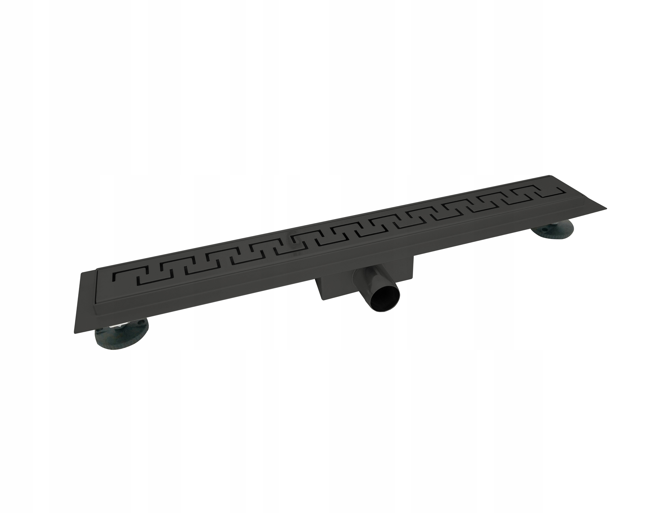 Sprchový žľab - LINEÁRNY ODTOK 130 CM ČIERNY GRÉCKY M03B