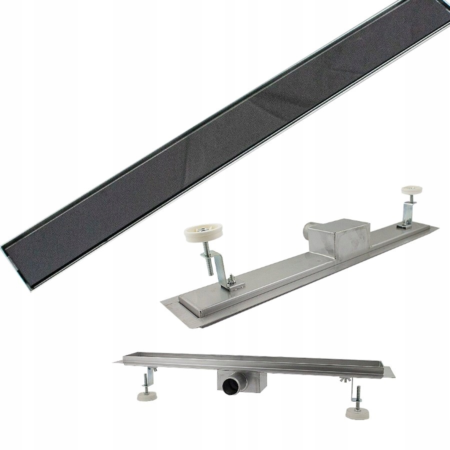 Sprchový žľab - LINEÁRNY VYPÚŠŤAŤ 50 CM SKLENENÝ SCHWARZ DO KÚPEĽNE