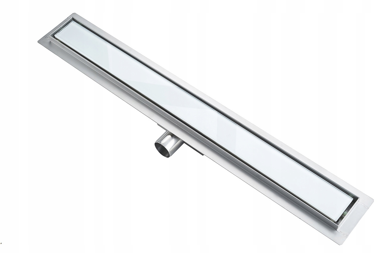 Sprchový žľab - LINEAR DRAIN 80 sklo biele čierne + sifón