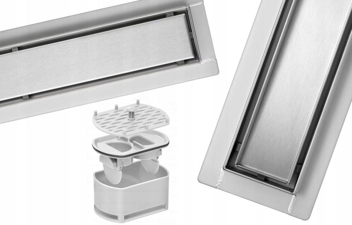 Sprchový žľab - LINEÁRNY ODPAD 90 cm ROTAČNÝ NÍZKY SIFÓN 56 mm