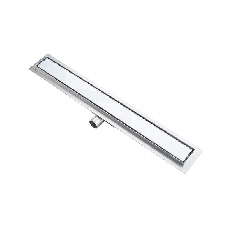 Sprchový žľab - LINEÁRNY SPRCHOVÝ VYPÚŠŤAČ 80 CM SLEEK BIELE SKLO