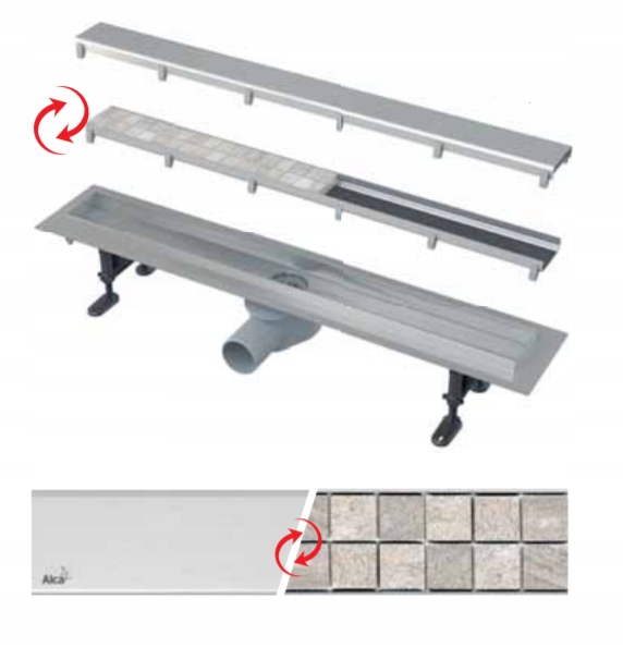 Sprchový žľab - ODTOK 750 mm pre dlaždicu APZ13 DOUBLE9 FIT AND GO