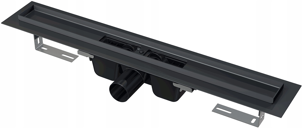 Sprchový žľab - LINEÁRNY ODTOK APZ1BLACK BLACK-MAT 750