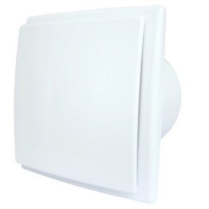 Kupelňový ventilátor - OK 100 biely kúpeľňový ventilátor so spätnou klapkou