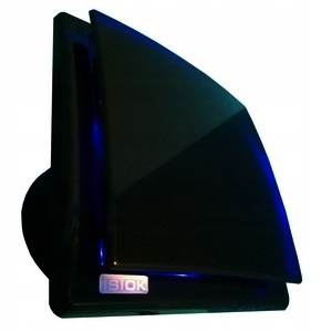 Kupelňový ventilátor - OK Black-Blue 100 ventilátor s LED osvetlením