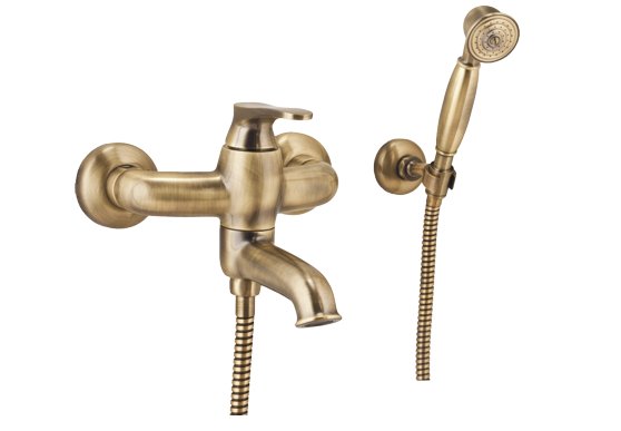 Vaňová batéria - OMNIRES ART DECO AD5131 BATHTUBOVÁ BATÉRIA HNEDÁ ANTI