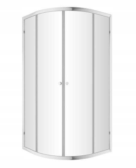 Sprchový kút - OMNIRES BRONX SEMI-CIRCULAR CAB 80x80 cm CHROM