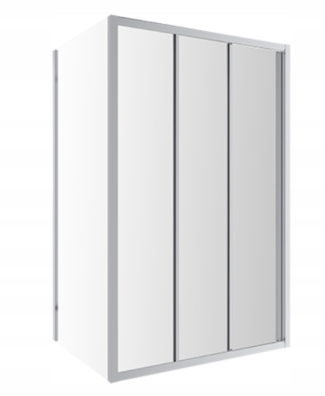 Sprchový kút - OMNIRES BRONX RECTANGULAR CAB 100x80 cm CHROM
