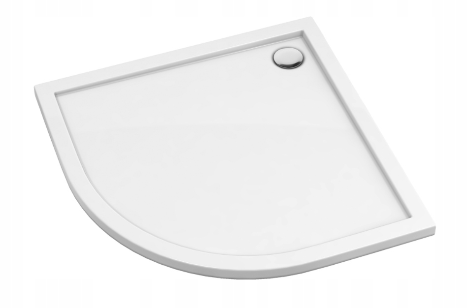 OMNIRES MERTON POLOKRUHOVÝ SPRCHOVÝ ZÁSOBNÍK 90x90 cm AKRYLÁT