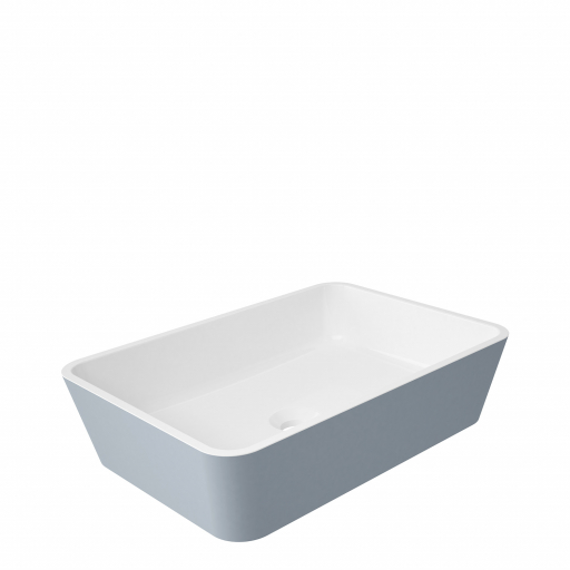 Umývadlo - OMNIRES PARMA BIELOSIVÉ 50X35 UMYVADLO NA PLOCHU