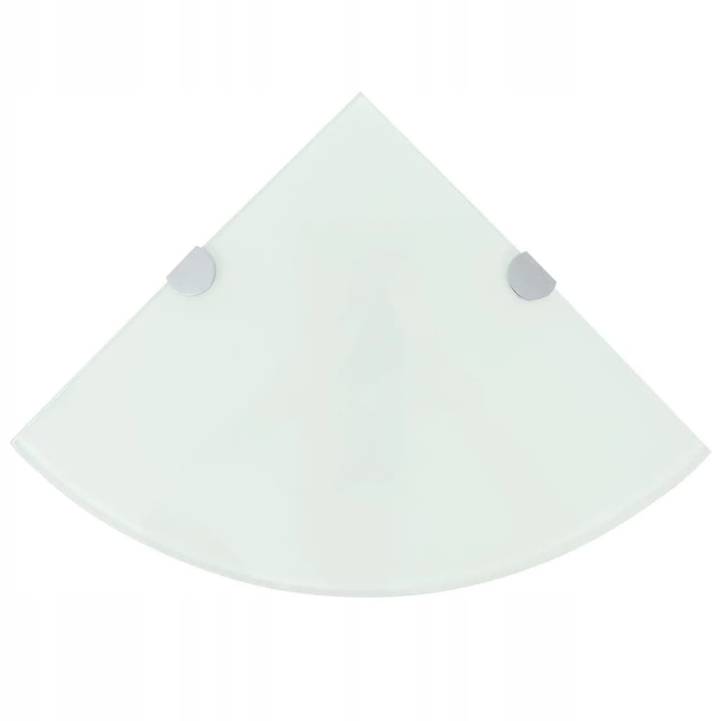 Polička do kúpelne - 2 rohové police biele 35x35cm, 3051599