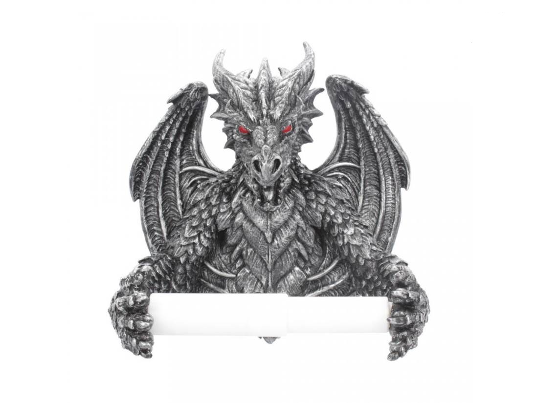 Držiak papiera Obsidian Dragon TOILET Záves na papier 22cm