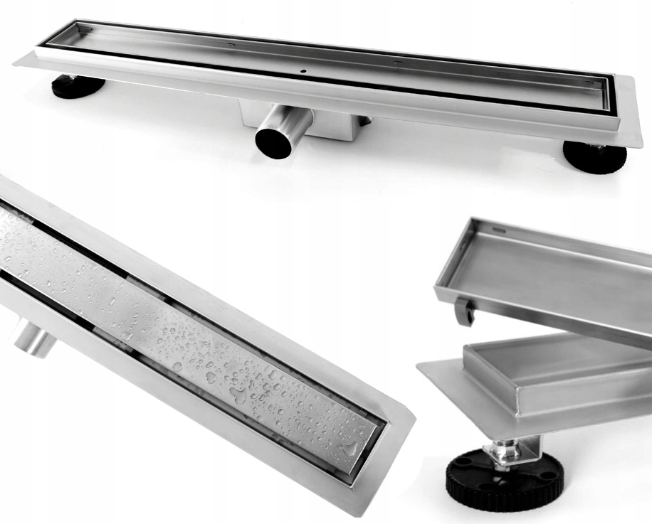 Sprchový žľab - Linear Drain Rea Low Obojstranný Pure Neo 50 cm