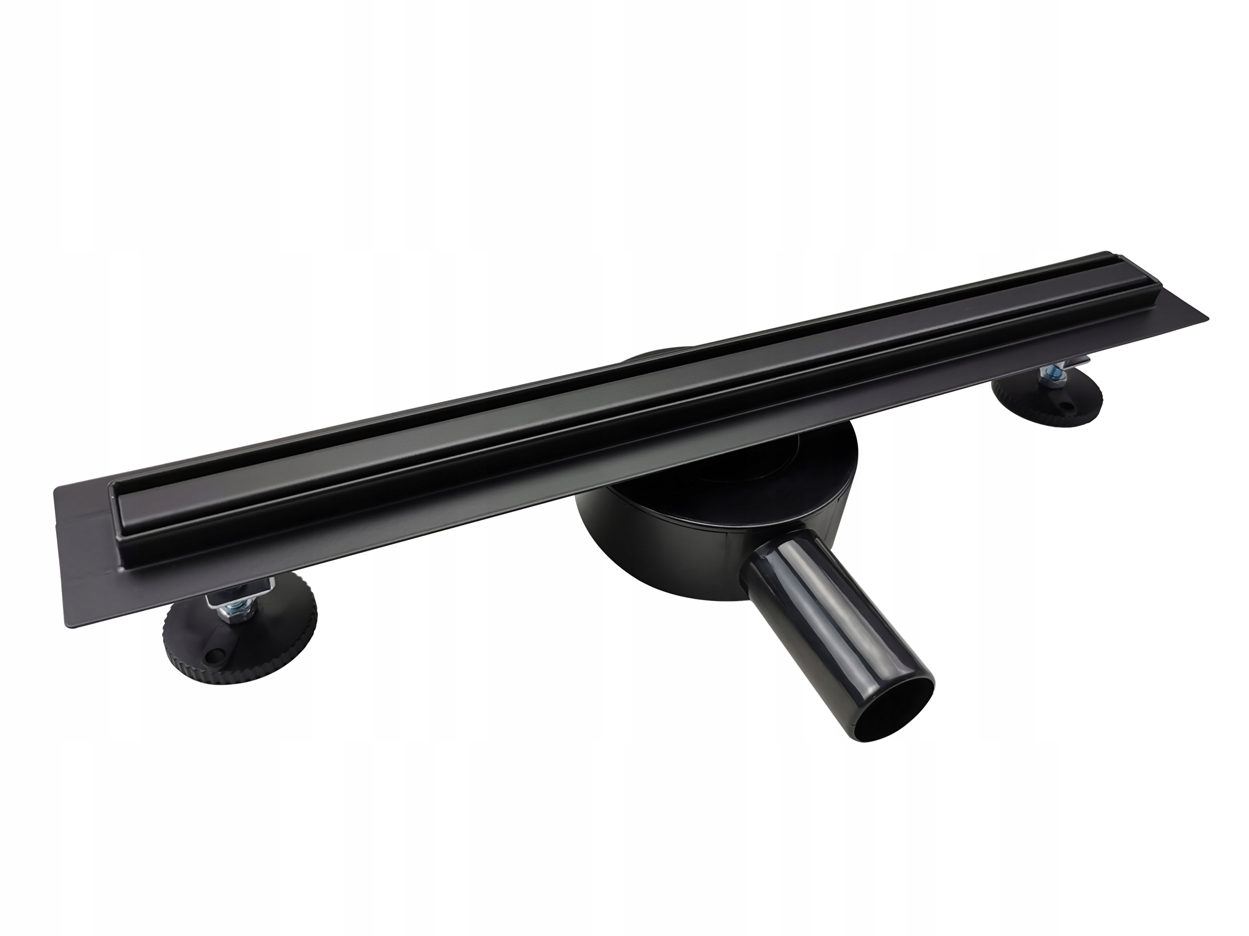 Sprchový žľab - Čierna podložka Swiss Liniger Linear Drain LS50B 80cm