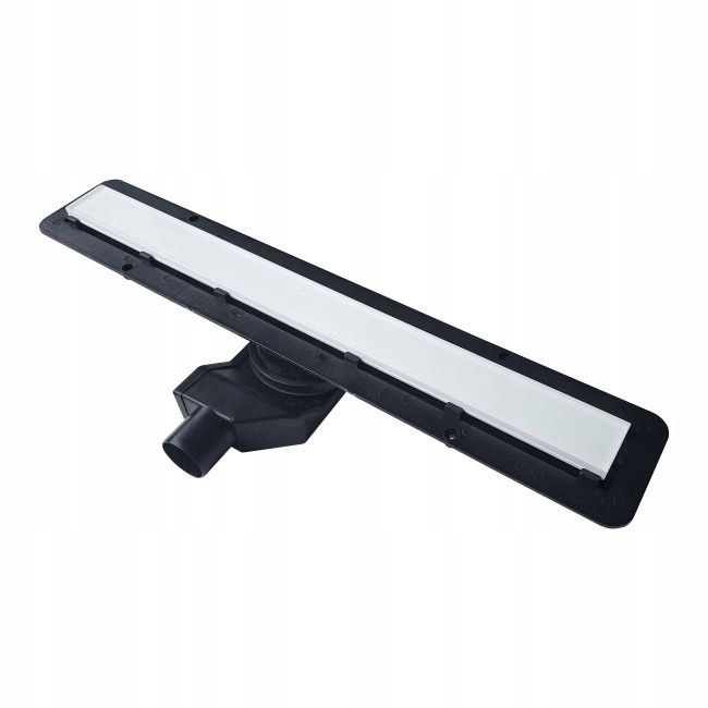 Sprchový žľab - Lineárny odtok Durasan biele sklo 650 mm fi 50 mm