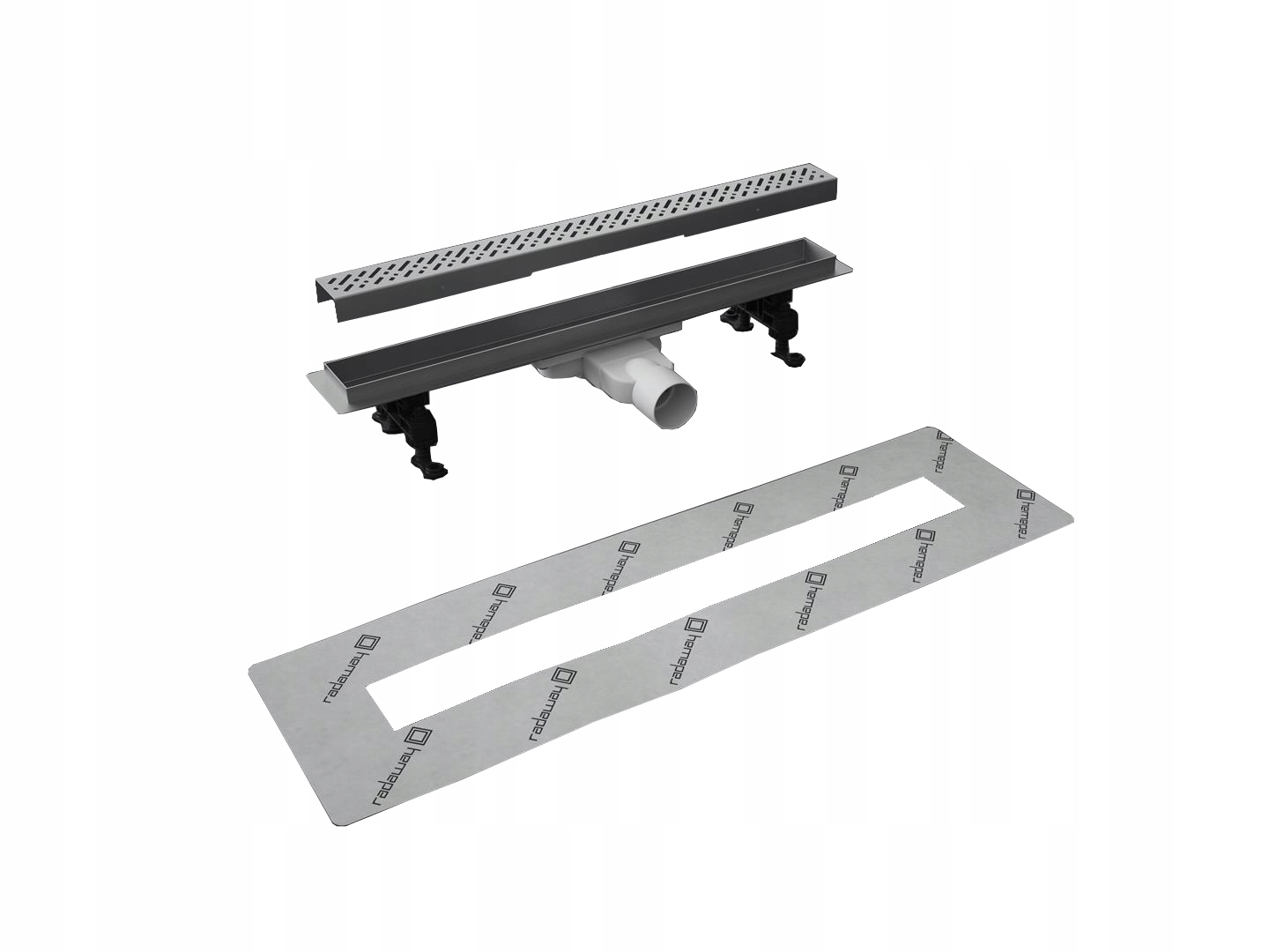 Sprchový žľab - Lineárny odtok SLIM 85 cm RADAWAY, dažďový rošt