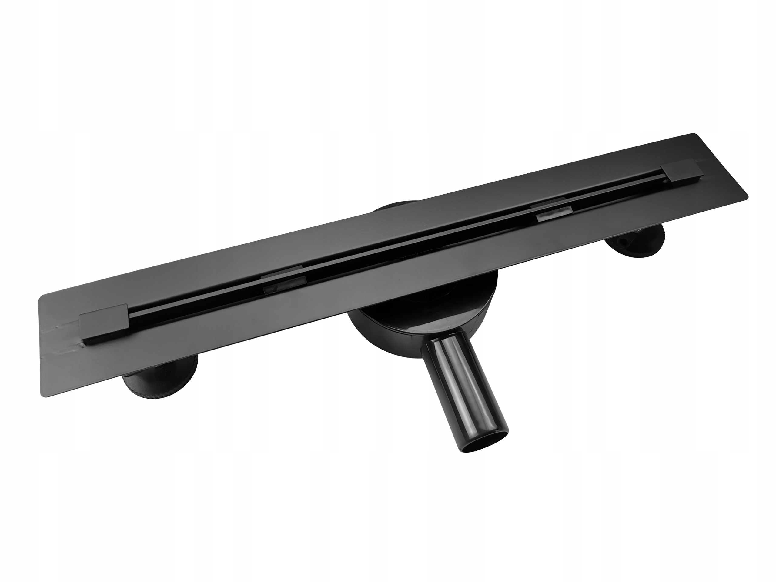Sprchový žľab - Lineárny odtok SLIM BLACK rotačný sifón 360 60cm