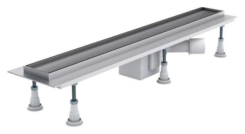 Sprchový žľab - Lineárny podlahový odtok s límcom, 70 cm sifón