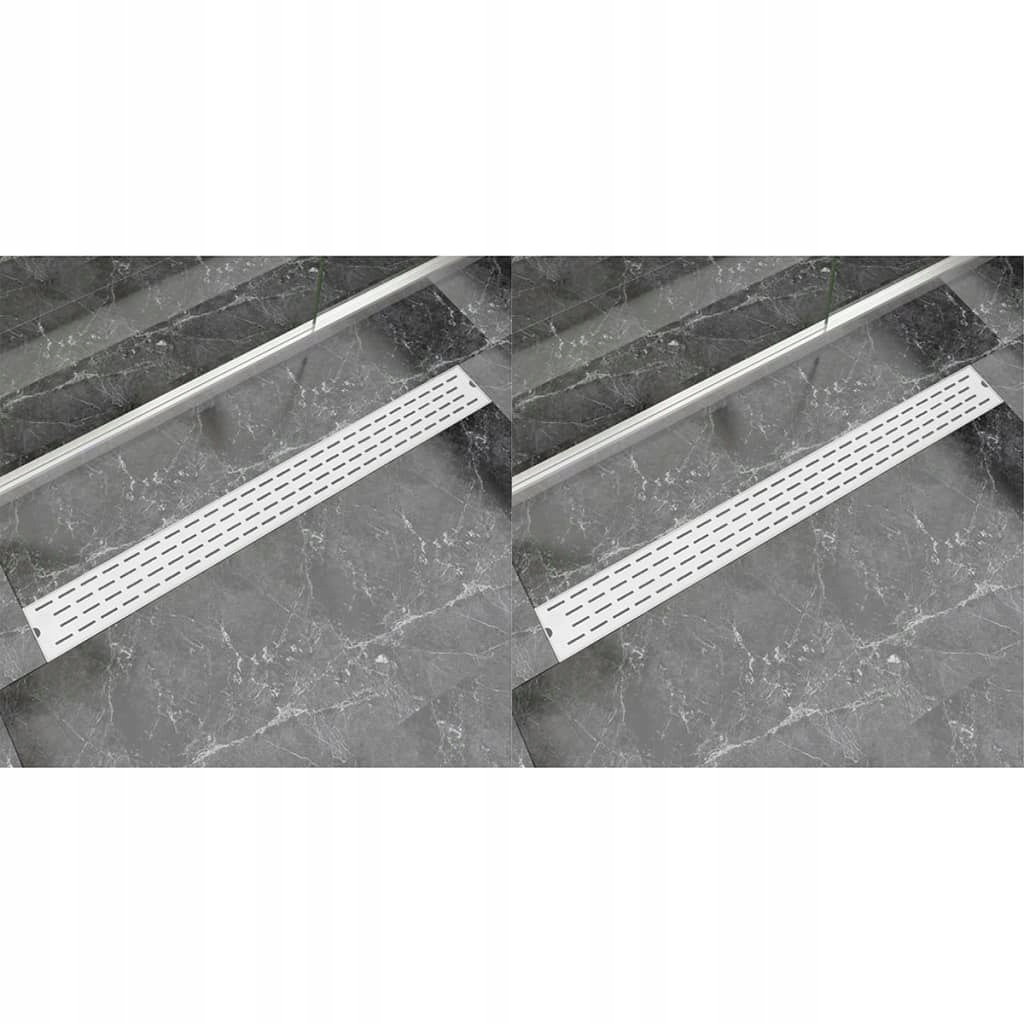 Sprchový žľab - Lineárny sprchový odtok, 2 ks 1030x140 mm