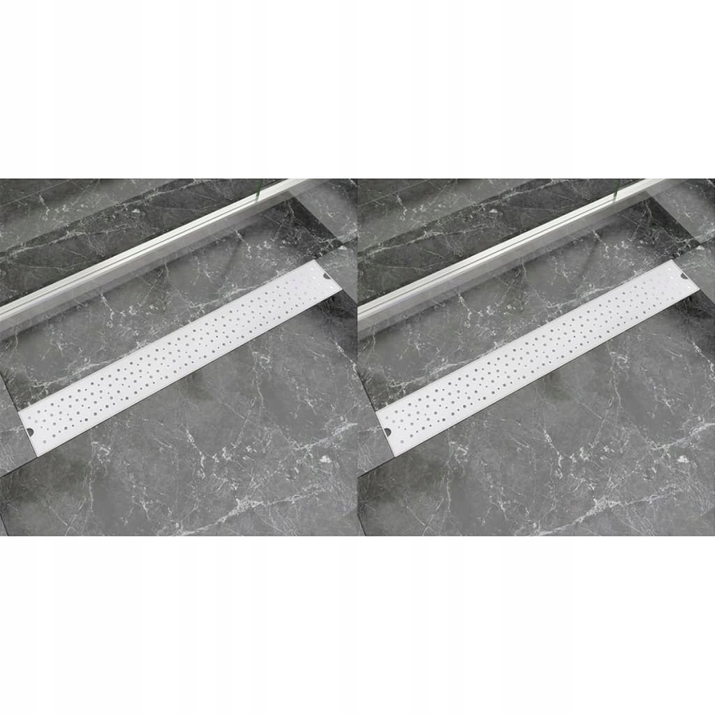 Sprchový žľab - Lineárny sprchový odtok, 2 ks, 830x140 mm