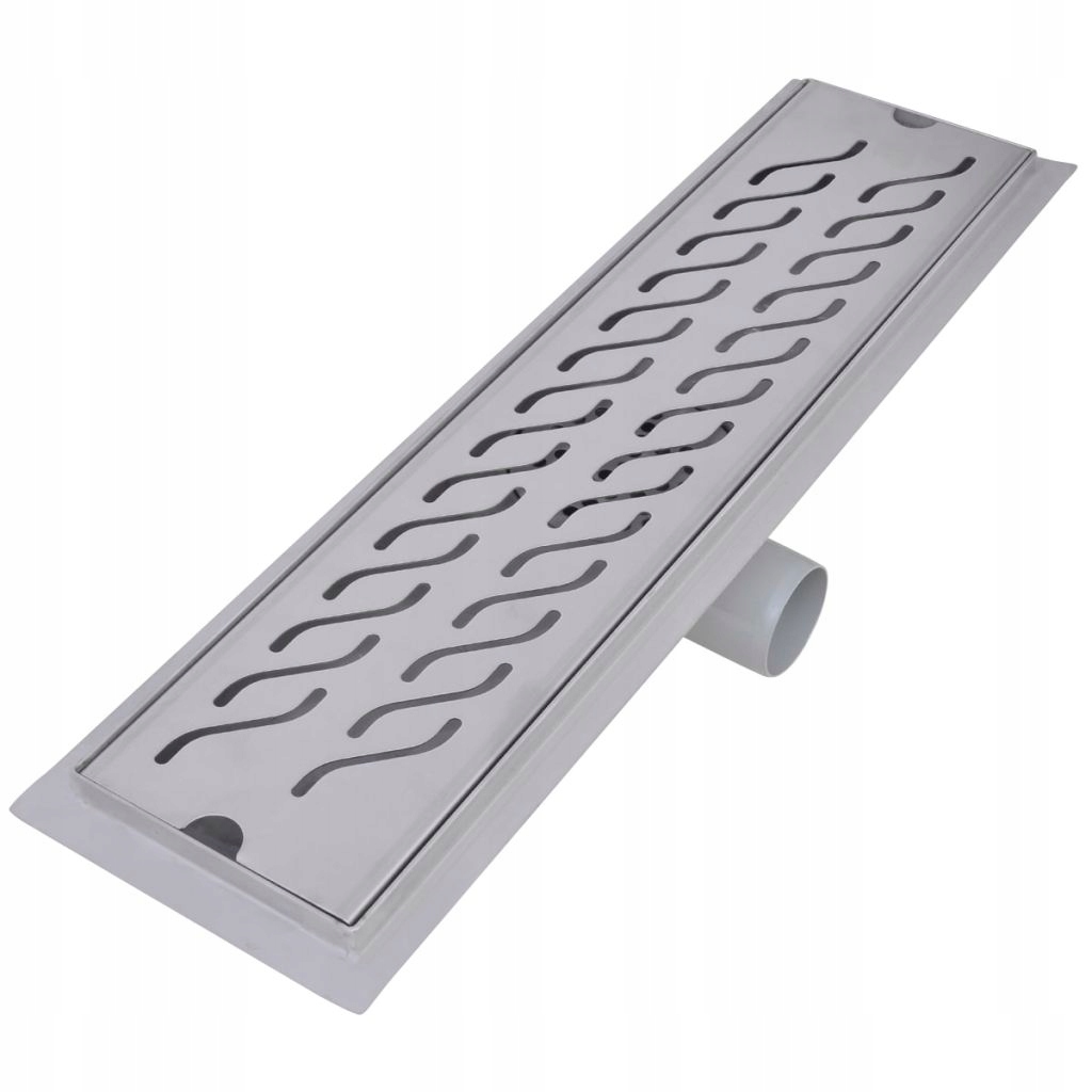 Sprchový žľab - Lineárny sprchový odtok, vlny, 530 x 140 mm, št