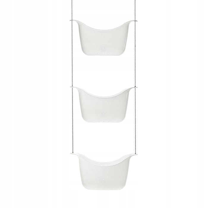 Kupelňový set doplnkov - CADDY organizér do sprchy biela UMBRA