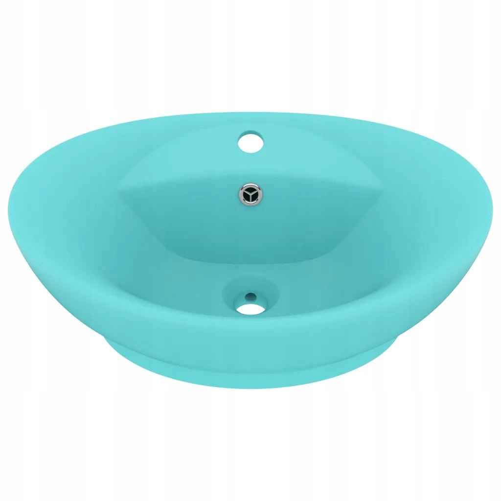 Umývadlo - Oválne umývadlo s prepadom Matte Bright Green