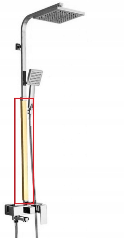 Sprchová batéria - ROZŠÍRENIE 90cm PRE ZLATÚ SPRCHOVÚ BATÉRIU