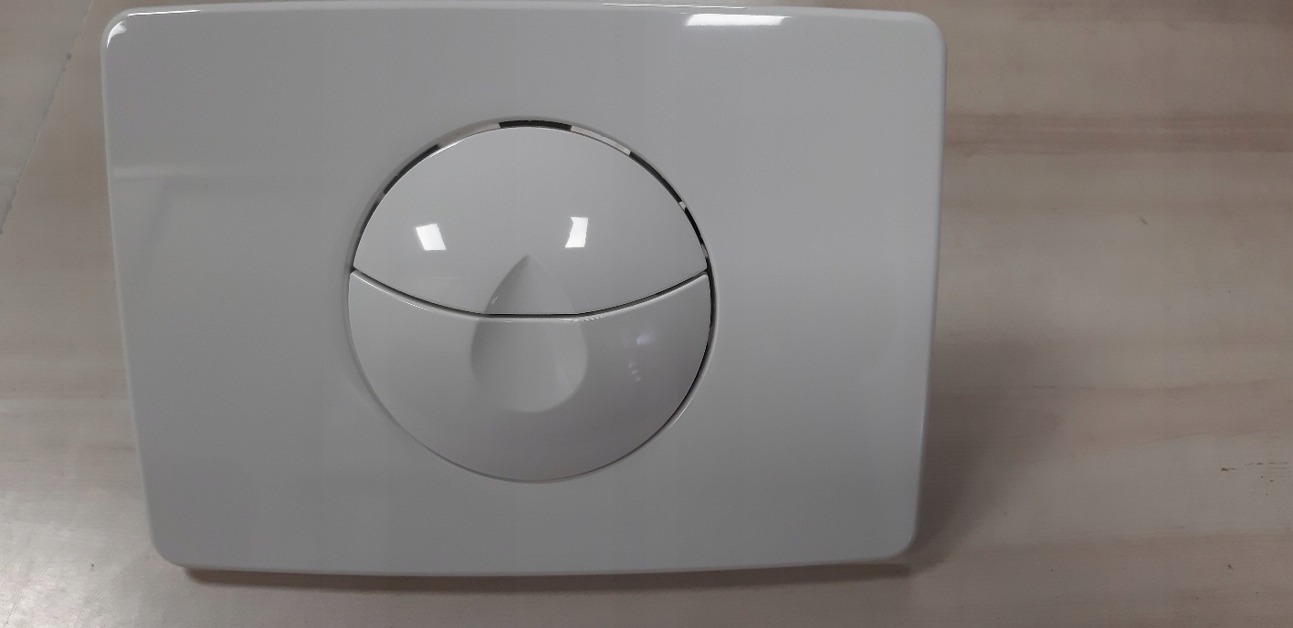 WC tlačidlo - VYPLACHOVACIE TLAČIDLO BIELY KRUH PANDA 0709157